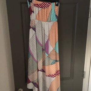 Bar III Strapless HiLo  Maxi Dress